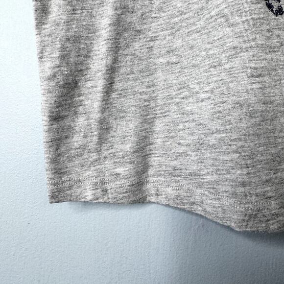 Janis Joplin Old Navy Pop Culture Graphic Crop Tee for Women Heathered Gray Sz M - Picture 10 of 11